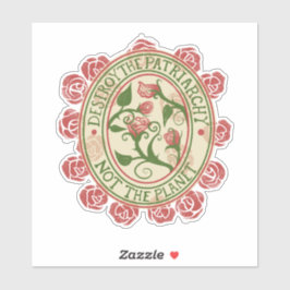 Pegatina Destruir el patriarcado, no el planeta