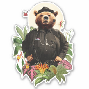 PEGATINA DETECTIVO ANIMAL DEL OSO DE FANCÍA