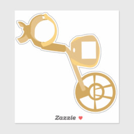 Pegatina Detector metalizado