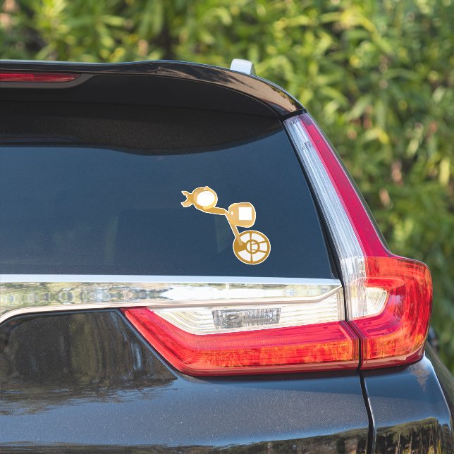 Pegatina Detector metalizado (Lado del coche)