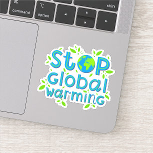 Pegatina Detener el calentamiento global