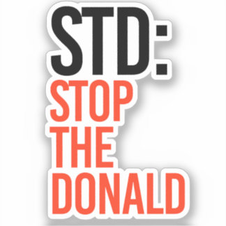 PEGATINA DETENER EL DONALD