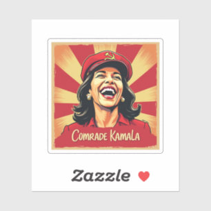 Pegatina Detengan el Kamunismo Harris Walz 2024 Camarada Ka