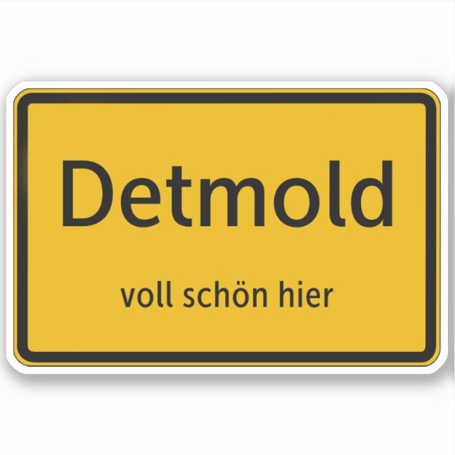 Pegatina Detmold Aufkleber Sticker Autoaufkleber (Anverso)