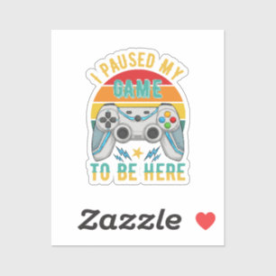 Pegatina detuve mi juego