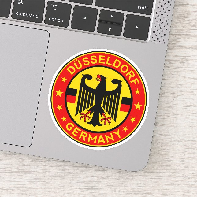Pegatina Deutschland, Düsseldorf (Detalle)