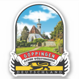 Pegatina Deutschland Göppingen Vintage souvenir