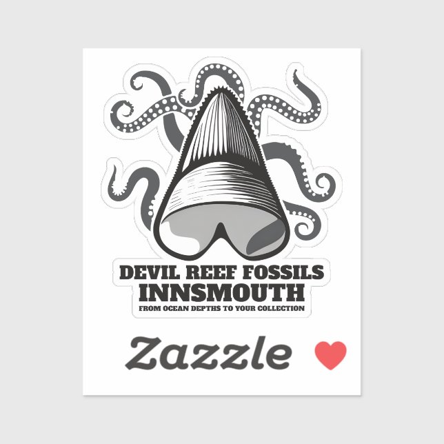 Pegatina Devil Reef Sharm Teeth Trader Innsmouth (Hoja)