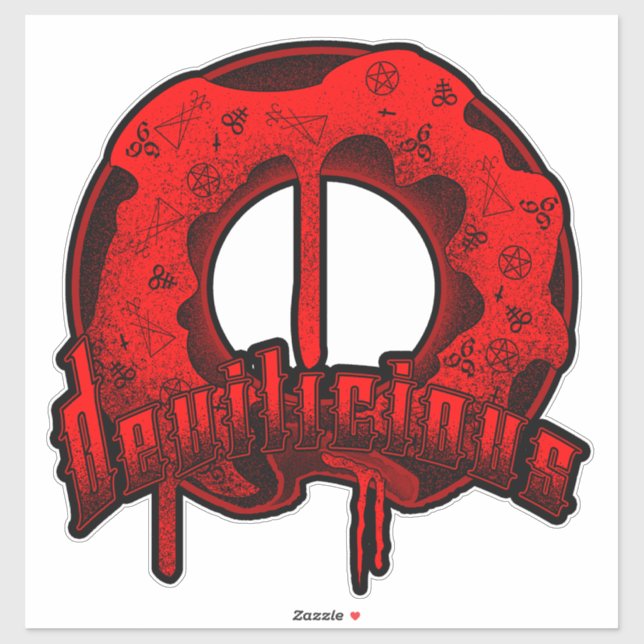 Pegatina Devilicioso Donut (Hoja)