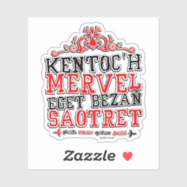 Pegatina Devise de la Bretagne