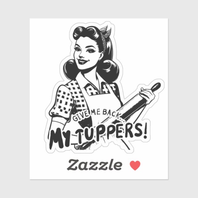 Pegatina Devuélveme mis Tuppers (Hoja)