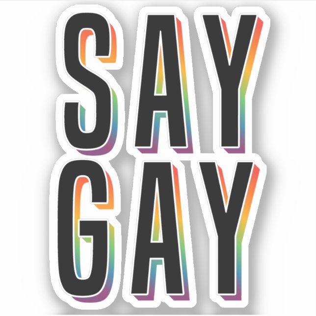 PEGATINA DI GAY (Anverso)