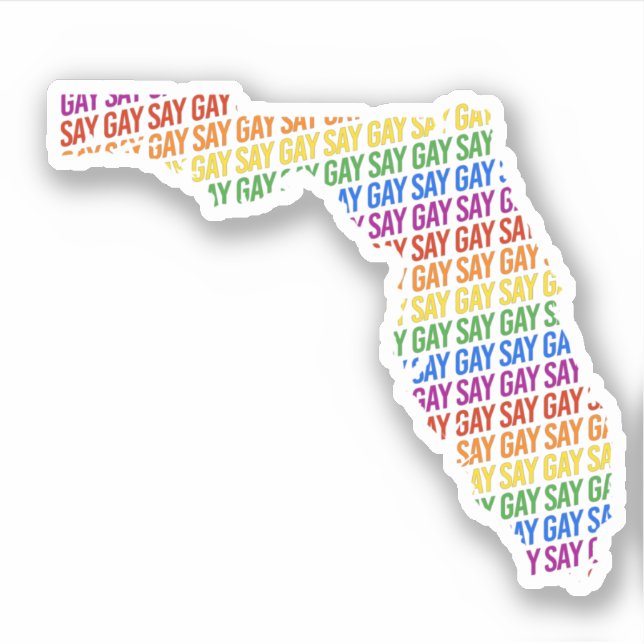 Pegatina Di Gay Florida (Anverso)