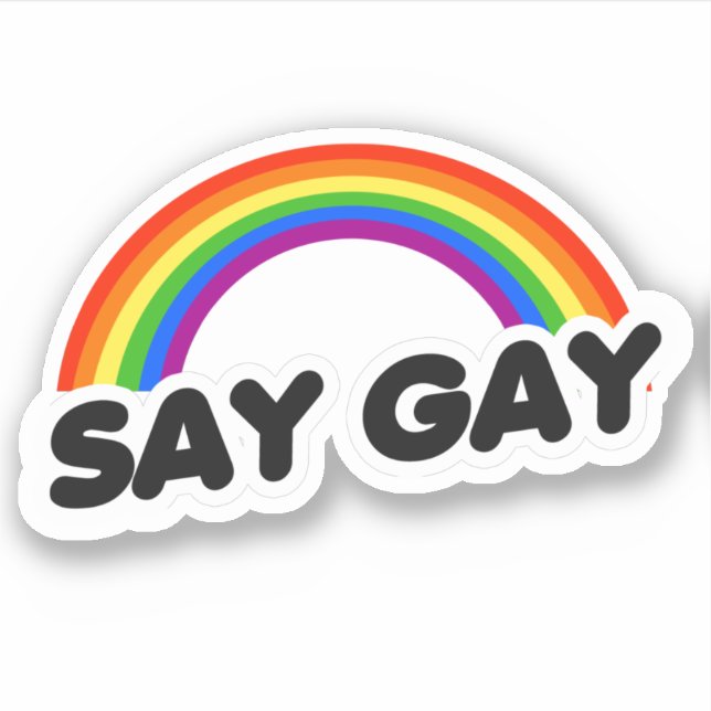 Pegatina Dí Gay Sticker (Anverso)