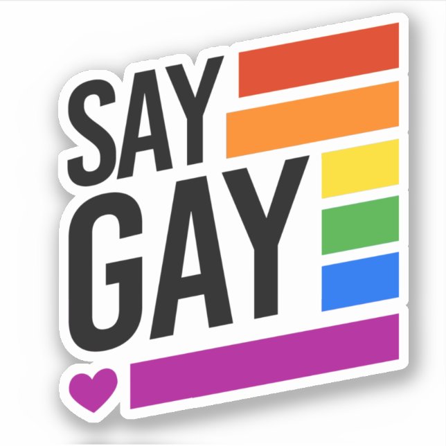 Pegatina Di Gay Sticker (Anverso)