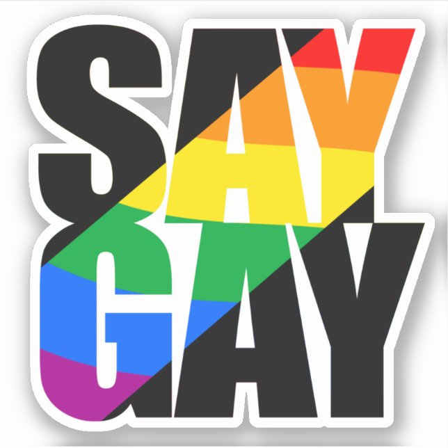 Pegatina Di Gay Sticker (Anverso)