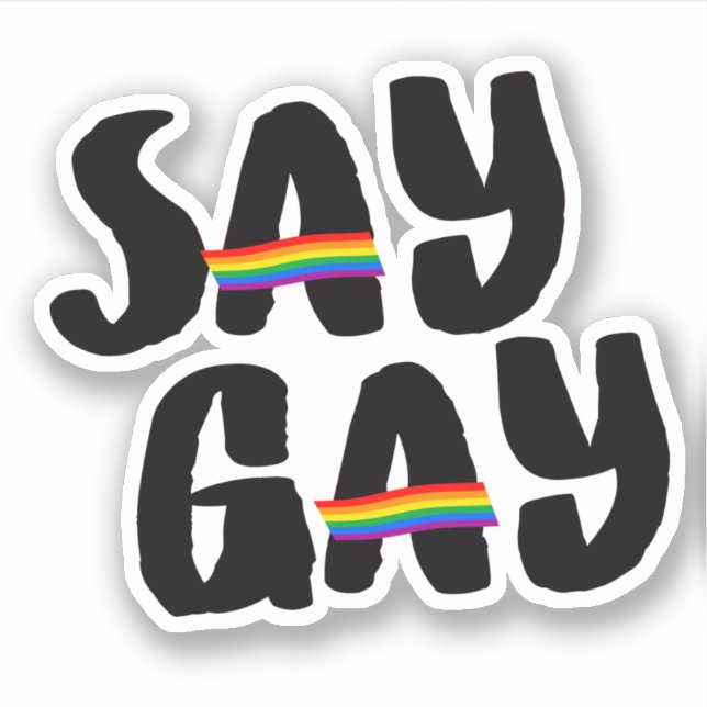 Pegatina Di Gay Sticker (Anverso)