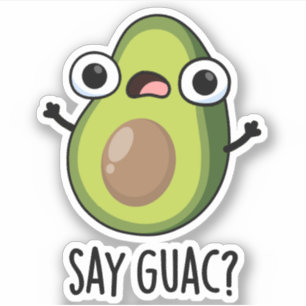 Pegatina Di Guac Chiste Divertido del Aguacate 
