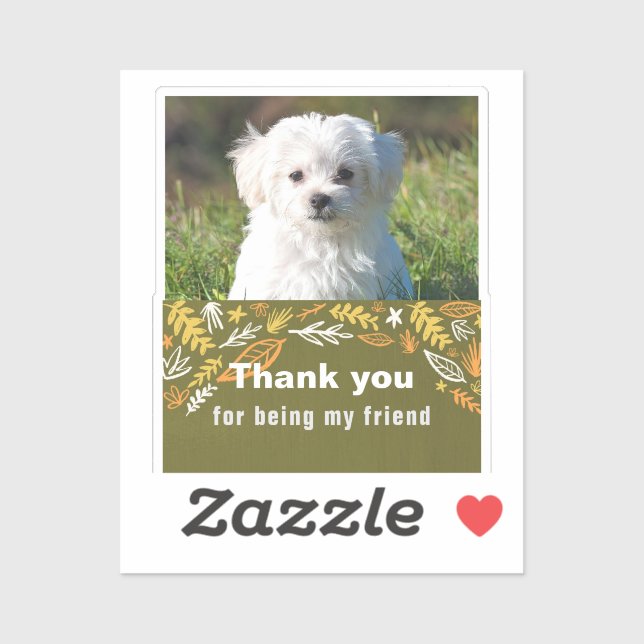 Pegatina Día de la amistad (Hoja)