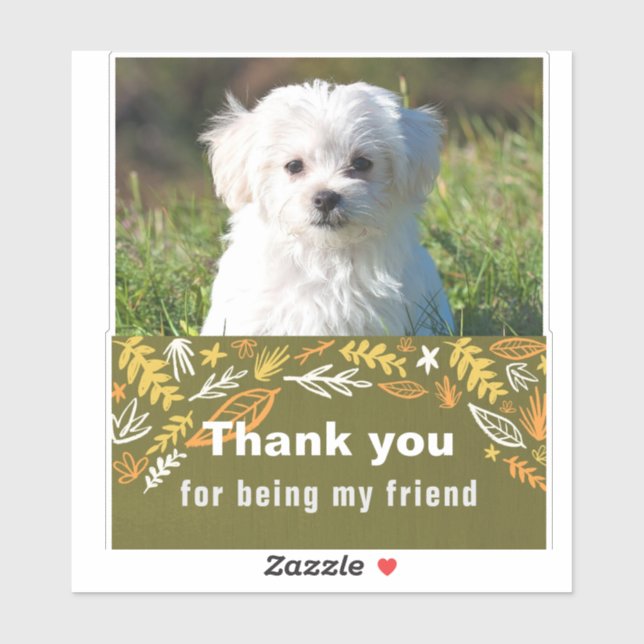 Pegatina Día de la amistad (Hoja)