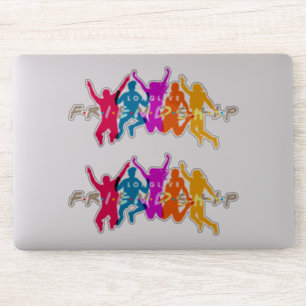 Pegatina Día de la Amistad   8"x 8" - Transparente brillant