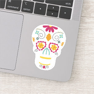 Pegatina Día de la Flora de la Calavera Muerta