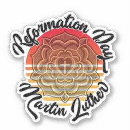 Pegatina Día de la Reforma Rosa Luther