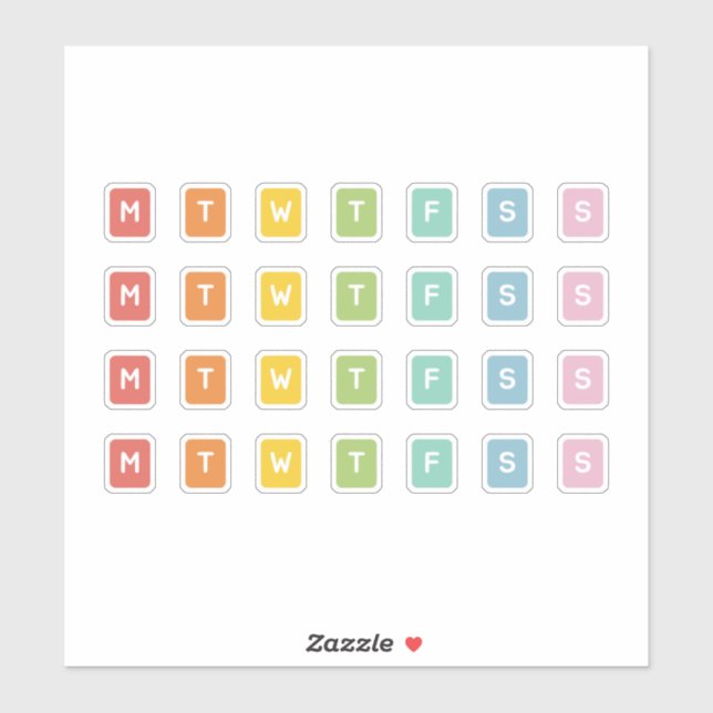 Pegatina Día de la semana (Hoja)