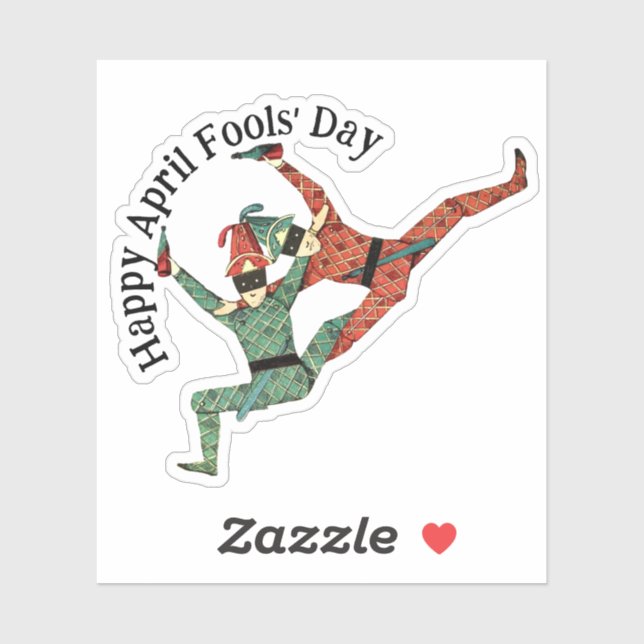 Pegatina Día de los Inocentes de Abril (Hoja)