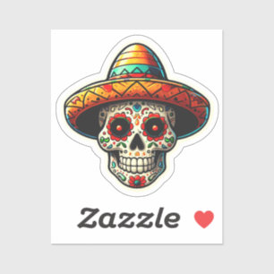 Pegatina Dia de los muertos 7