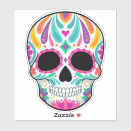 Pegatina Día de los muertos por la caída del azúcar
