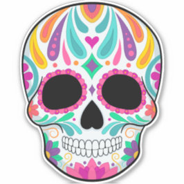 Pegatina Día de los muertos por la caída del azúcar