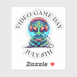 Pegatina Día de los videojuegos   8 de julio