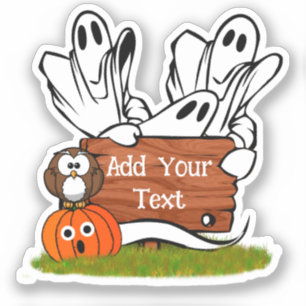 Pegatina Día de Muertos y Amigos Halloween