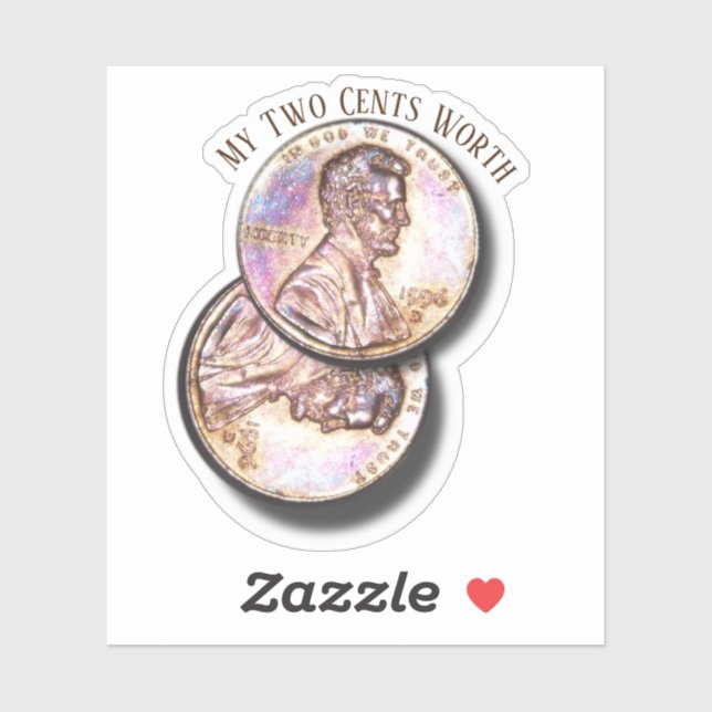 Pegatina Día de Penny Afortunado (Hoja)