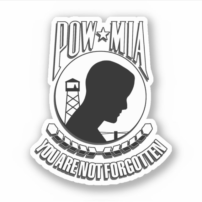 Pegatina Día de Reconocimiento de POW/MIA (Anverso)
