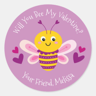 Pegatina Día de San Valentín de niños pequeños