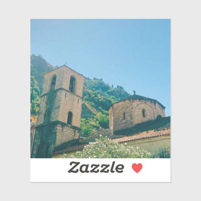 Pegatina Día de verano en Kotor - Montenegro (Hoja)