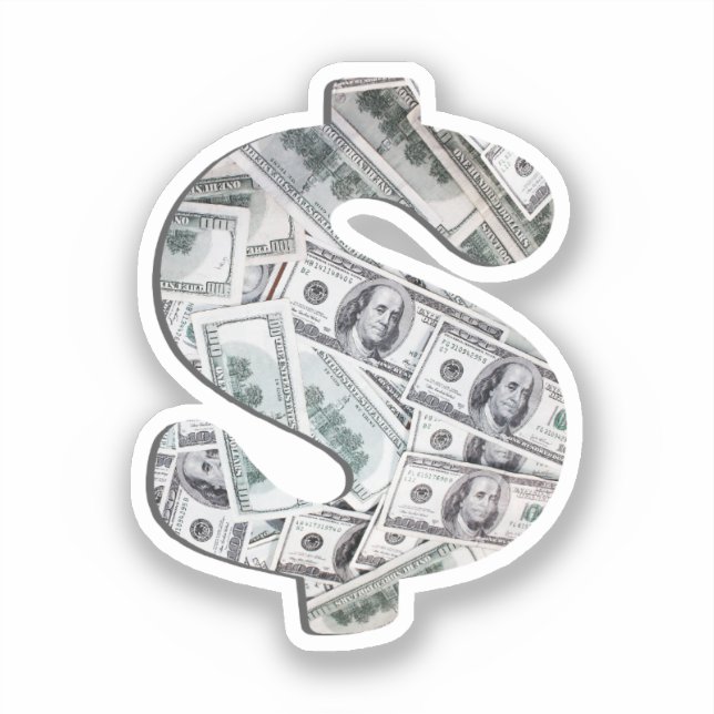 Pegatina Día del dinero en papel (Anverso)