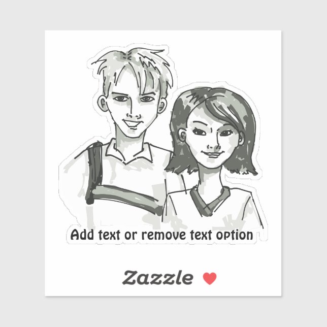 Pegatina Día del hijo y la hija (Hoja)