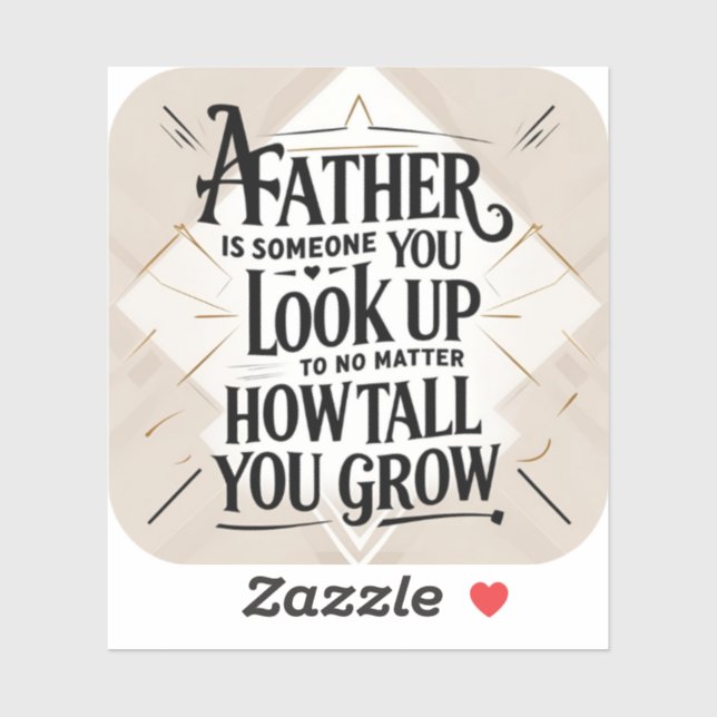 Pegatina Día del Padre Inspirador (Hoja)