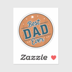 Pegatina Día del Padre Mejor Papá del Mundo