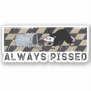 Pegatina Día divertido de la basura Opossum Possum Lover