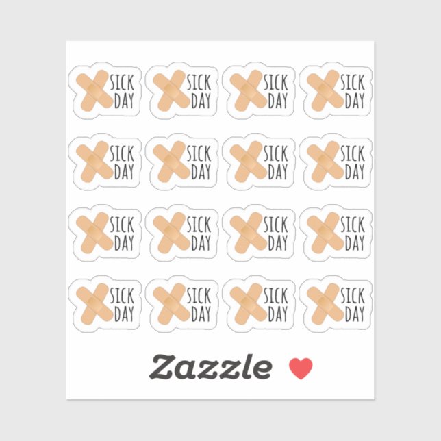 Pegatina Día Enfermo Medipatches Día Sin Recordatorio Bujo  (Hoja)