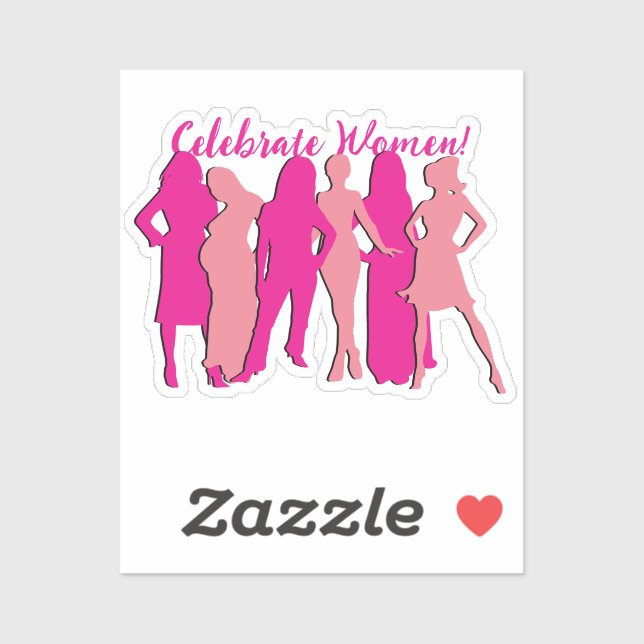 Pegatina Día Internacional de la Mujer (Hoja)