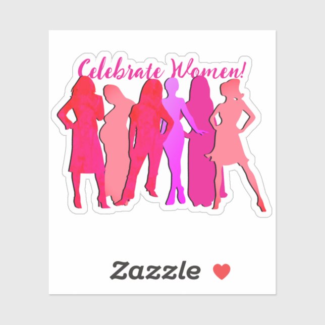 Pegatina Día Internacional de la Mujer (Hoja)