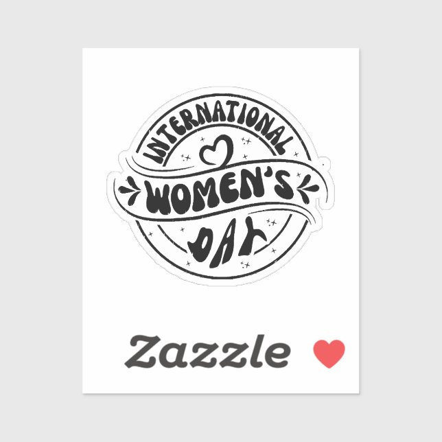 Pegatina Día Internacional de la Mujer (Hoja)