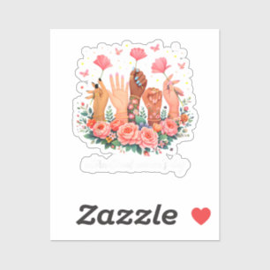 Pegatina Día Internacional de la Mujer 8 marzo 2026