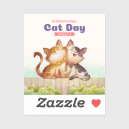 Pegatina Día Internacional del Gato