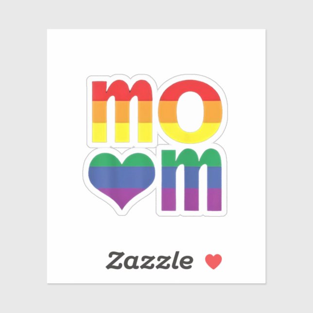 Pegatina Día LGBT del Día de la Madre (Hoja)